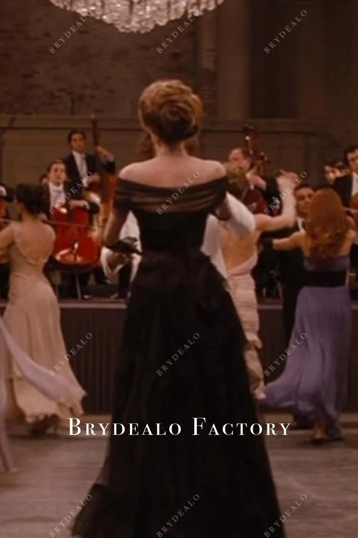 Angelina Jolie Black Off Shoulder Long Celebrity Dress